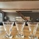 6 vintage cut glass glasses VD made in Belgium
