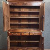 Louis XV period two-part walnut buffet