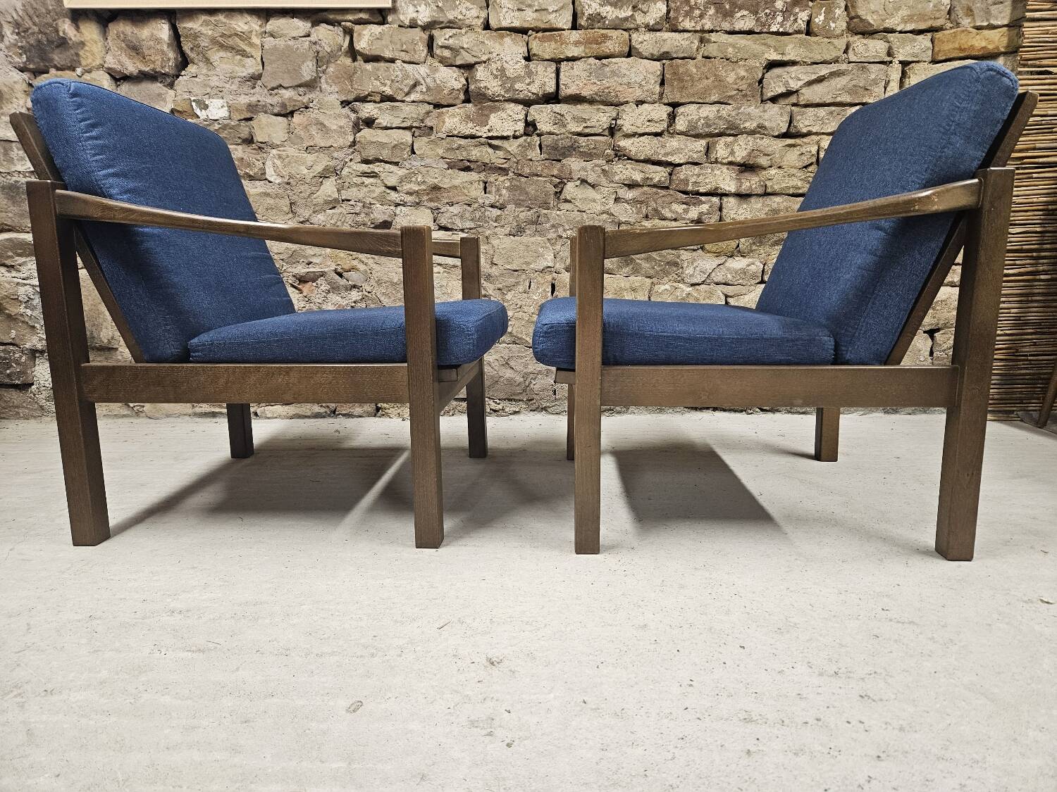 Pair of vintage 1970s armchairs