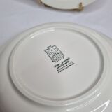 Pair of vintage hollow plates design of the faience factory of Gien