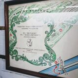 Poster framed "along the seine"