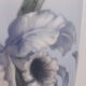 Royal Copenhagen Porcelain Vase painted with the trumpet flower.