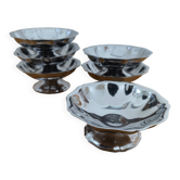 Set of 6 ice cream bowls from the 70s.