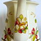 Coffee maker in earthenware decorated with hawthorn flowers, from the house Villeroy--Boch, model "Portobello"