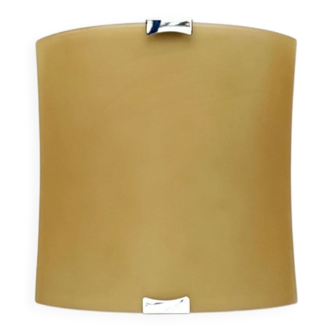 Postmodern vintage Italian glass wall lamp by Lucitalia, 1970s.