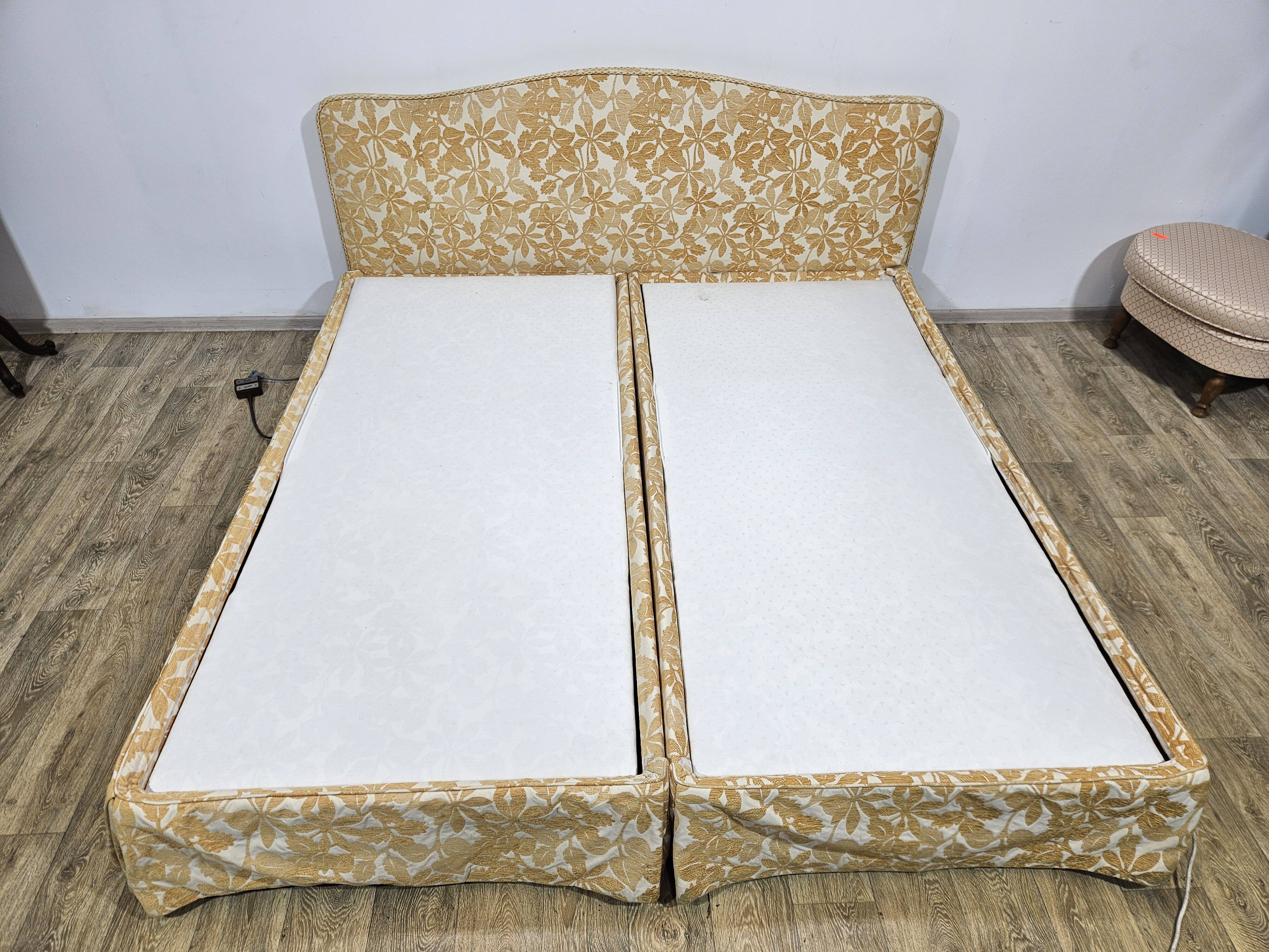 Exclusive Dual electric bed 200 cm x 200 cm - Vintage Gold 1970s.
