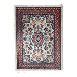 Tapis Vintage Indo-Tabriz en Laine, Années 1970, Élégance Florale