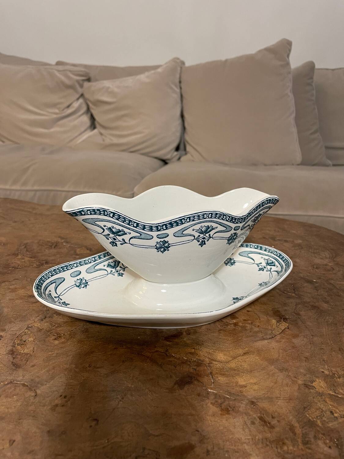 Saucière vintage St Amand modèle Mogador