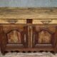 Buffet - very Louis XV style in solid oak from the 18th century.