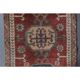 1970s Vintage Turkish Hand-Knotted Wool Cotton Red Runner Rug 90x390