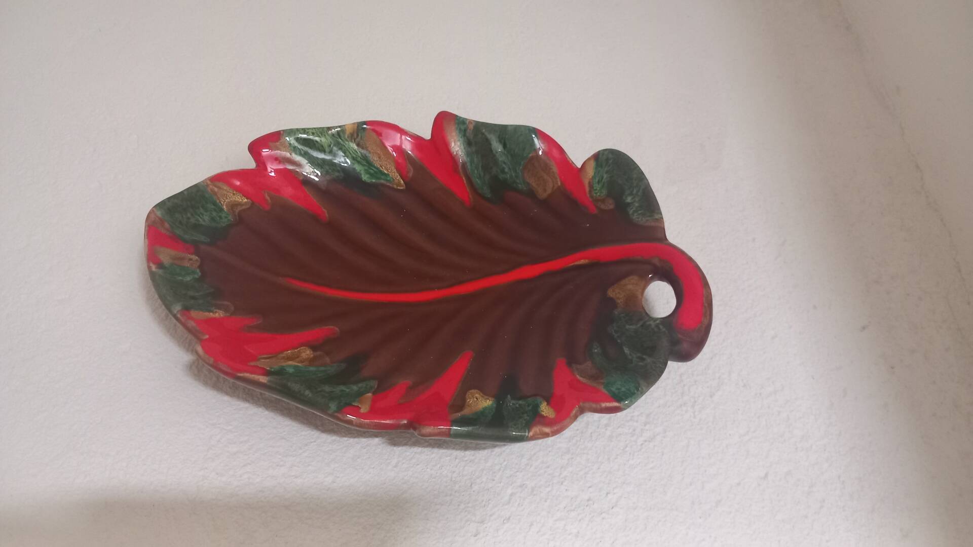 Large ceramic platter from Vallauris vintage – 36x26 cm