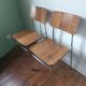 Deux chaises vintage en formica