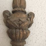 Wooden wall candelabra with two branches