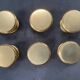 6 antique bronze handle buttons