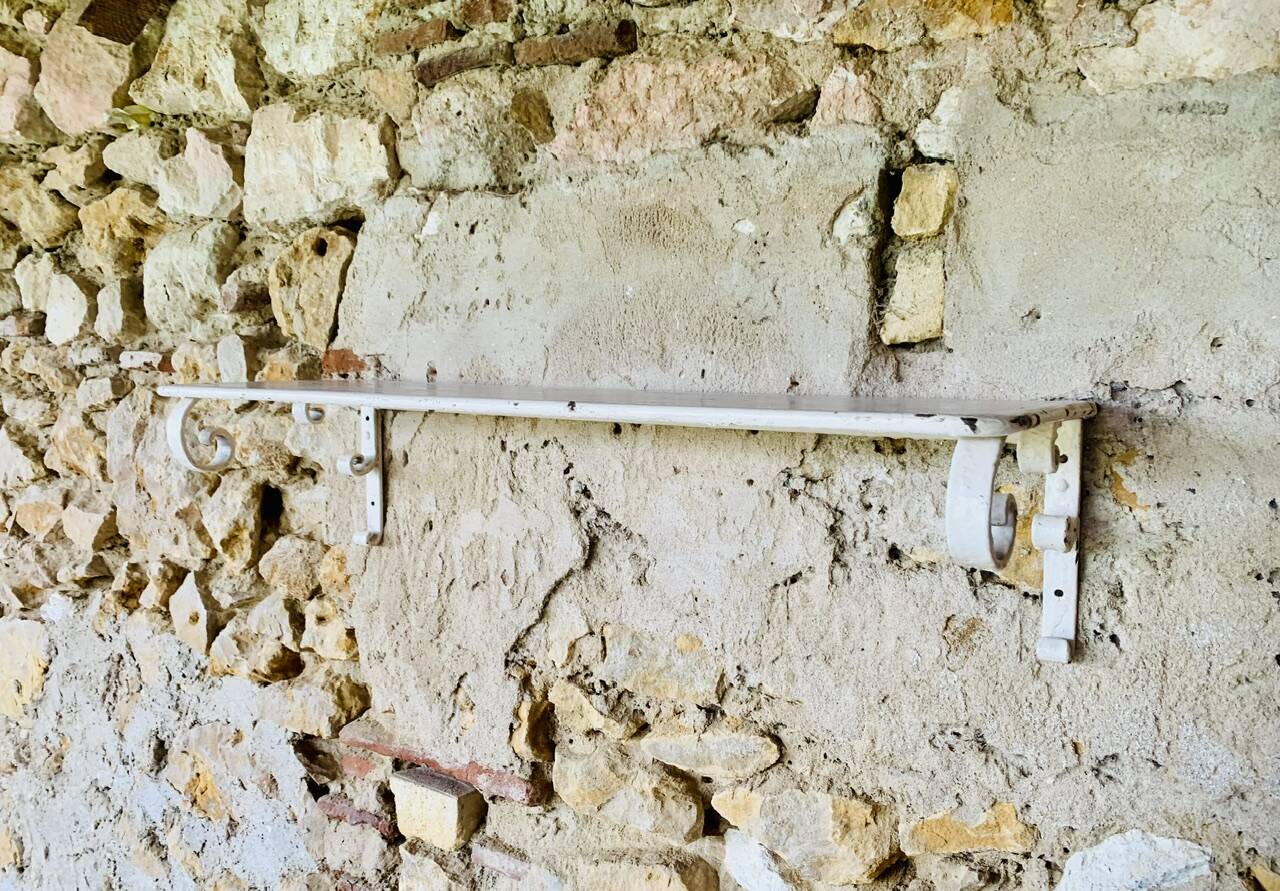 Pair of vintage garden wall shelves, circa 40's/50's