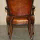 Restored leather office chair, Victorian era