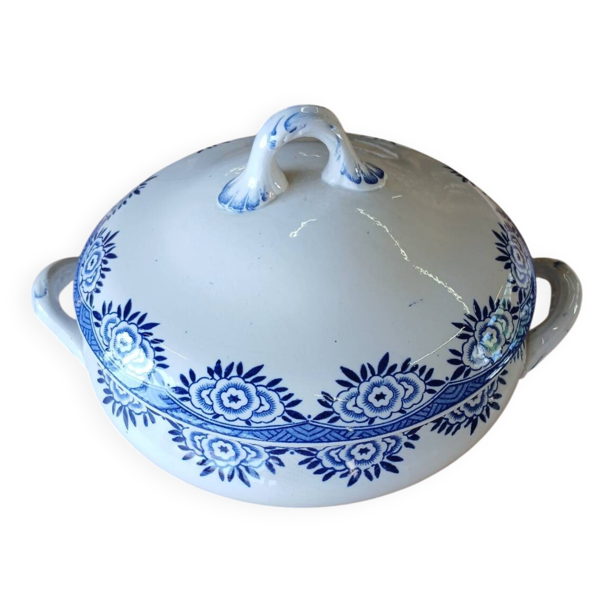 Antique soup tureen from Digoin and Sarreguemines