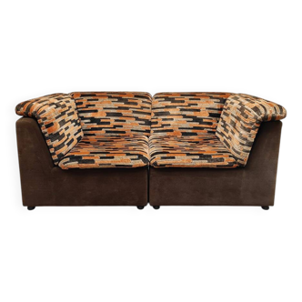 Vintage modular 2 seater sofa 'Graphic'