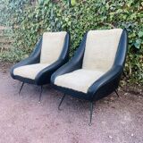 Paire de fauteuils vintage