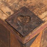 Coffre de mariage ancien d’art populaire (vers 1820)