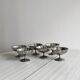 6 small stainless steel footed bowls, Letang Remy style