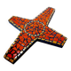 Vintage ceramic mosaic cross