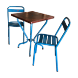 Table + two Garden Chairs Tolix