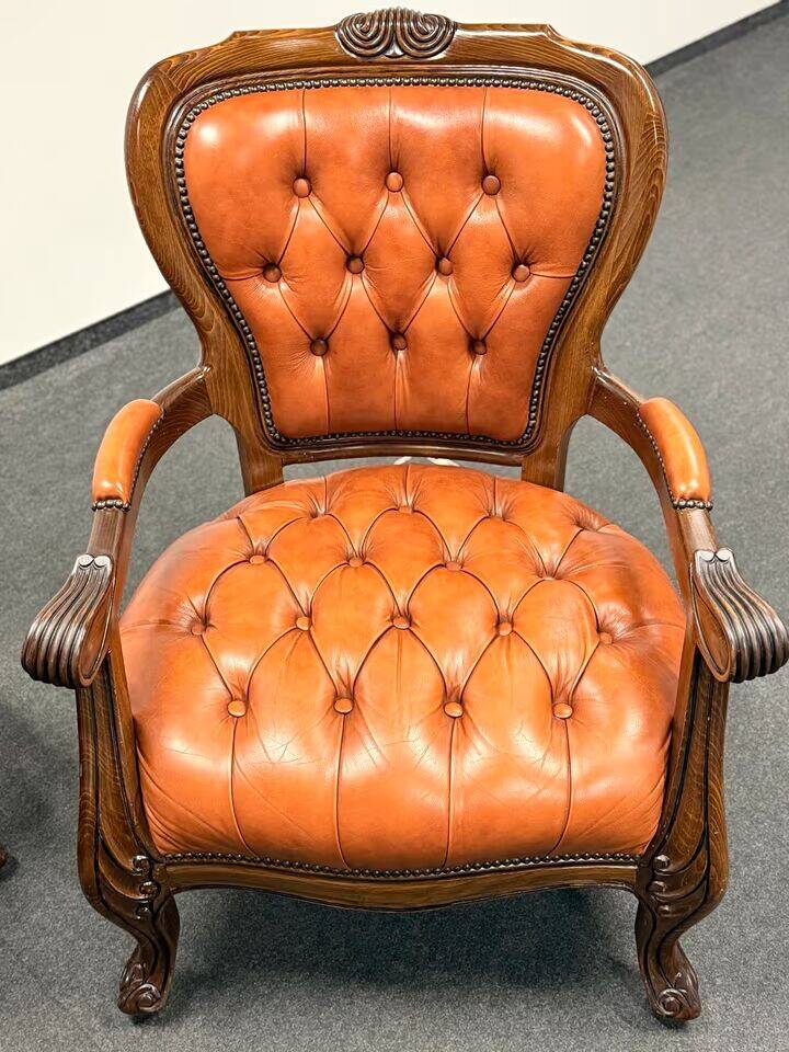 Original Vintage Chesterfield Chippendale Living Room set