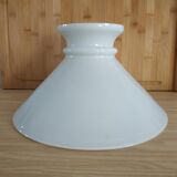 Ancient lampshade in white opaline