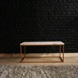 Living room marble metal coffee table