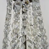 Old hot air balloon chandelier, glass grapevines