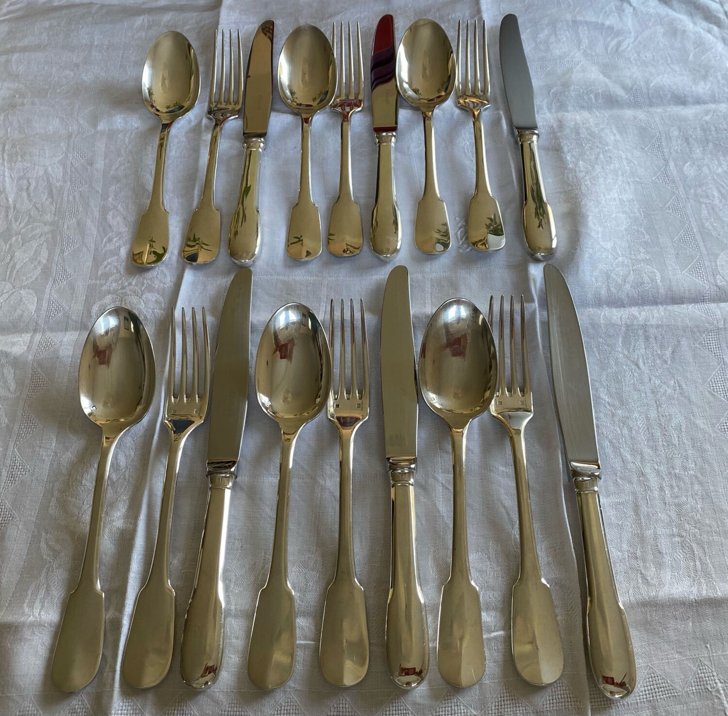 Silver-plated metal cutlery CRISTOFLE