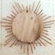 Rattan sun mirror