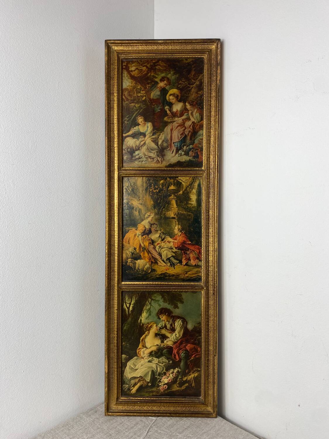 Florentine wooden triptych painting