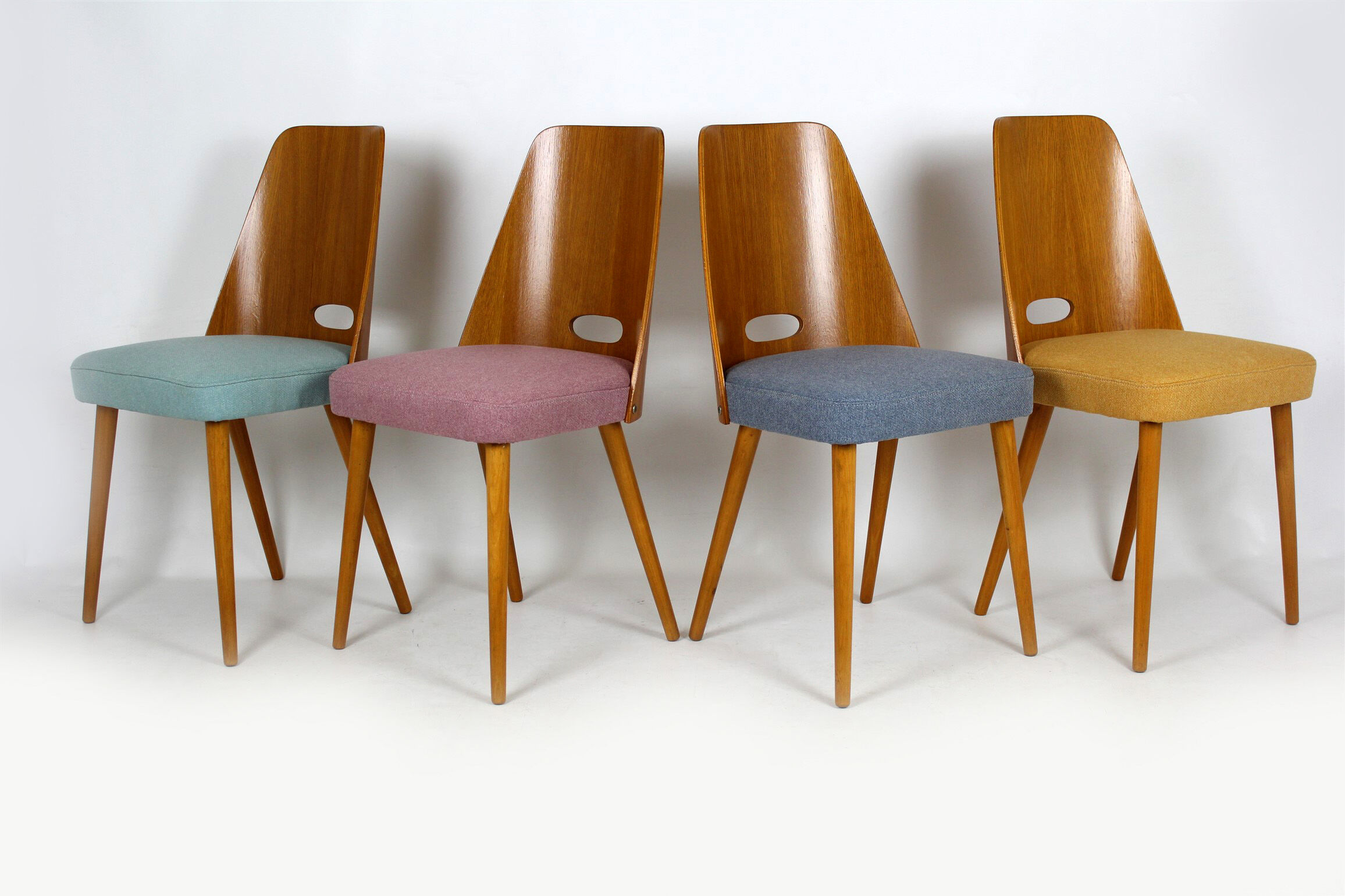 Mid-Century Chairs from ONV Pisek, 1963, Set of 4