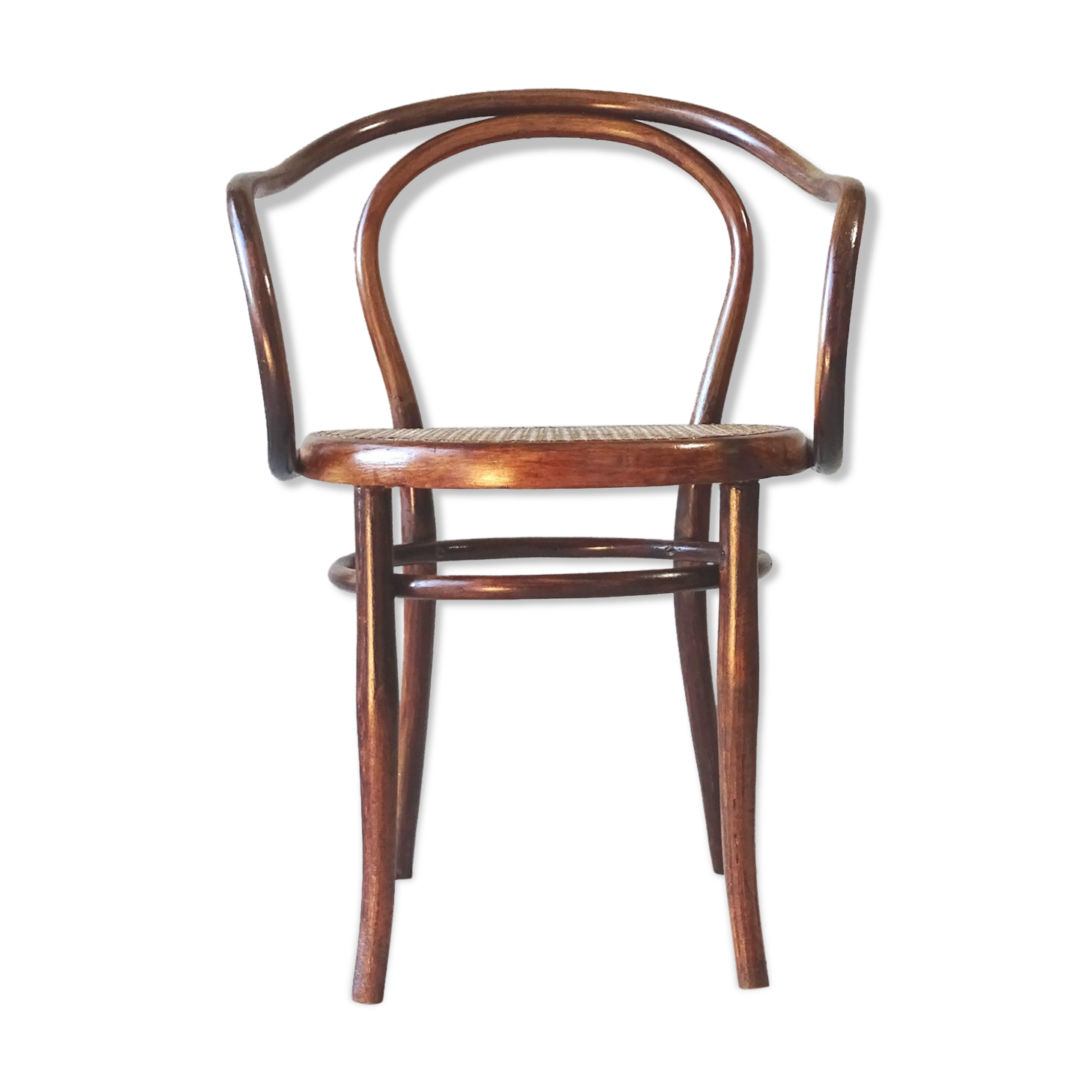 Armchair B9 Le Corbusier from 1910 by Kohn, Cannage neuf