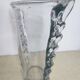 Large oval crystal vase