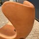 Fritz Hansen Egg Chair 07-'63 Cognac Camel vintage leather NEW CONDITION!!