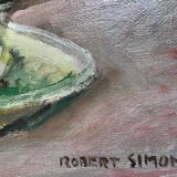 Oil on canvas by robert simon (1888-19