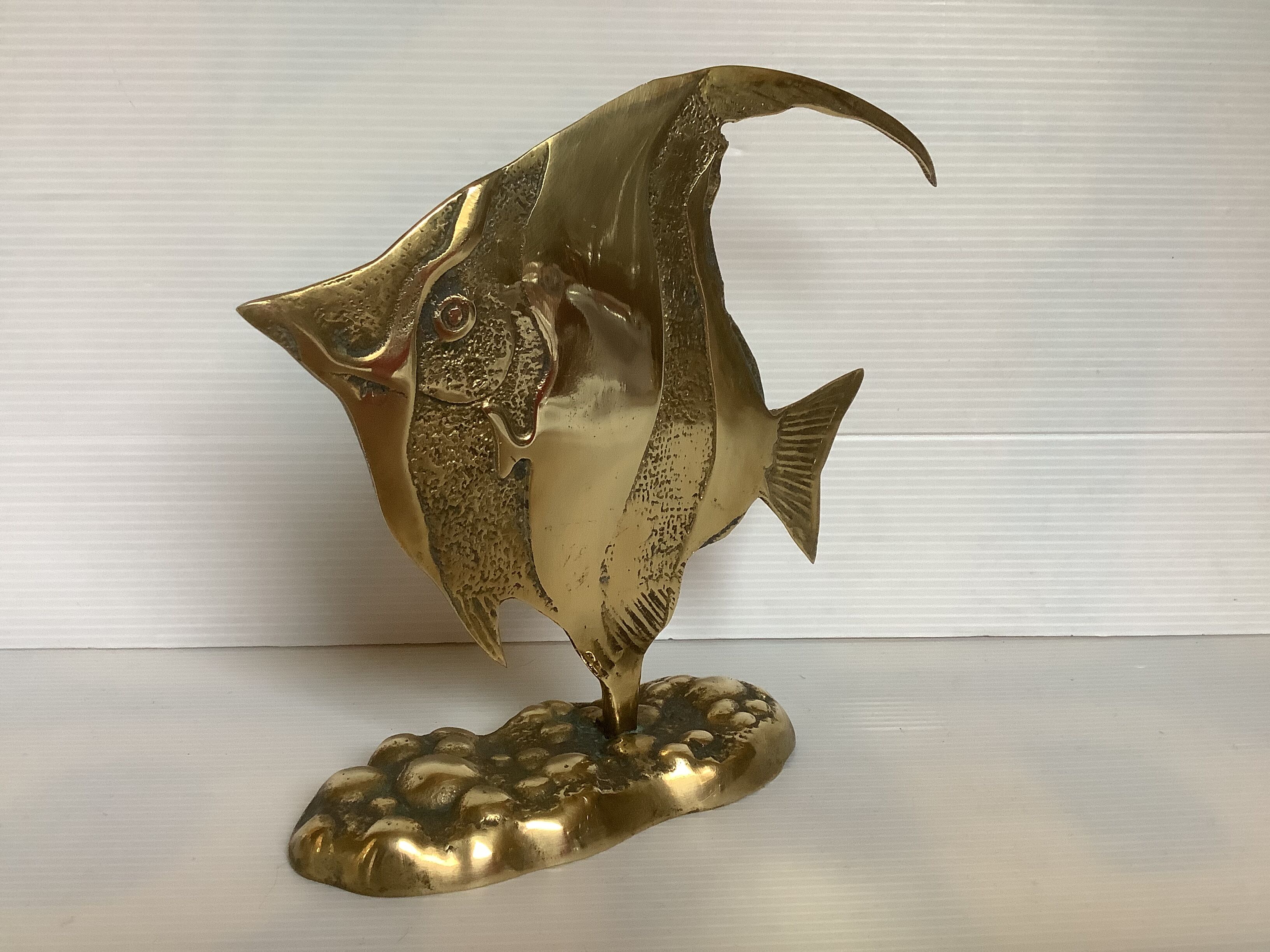 Brass scalar fish