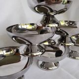Coffret de 6 coupes à glace sur pied bas