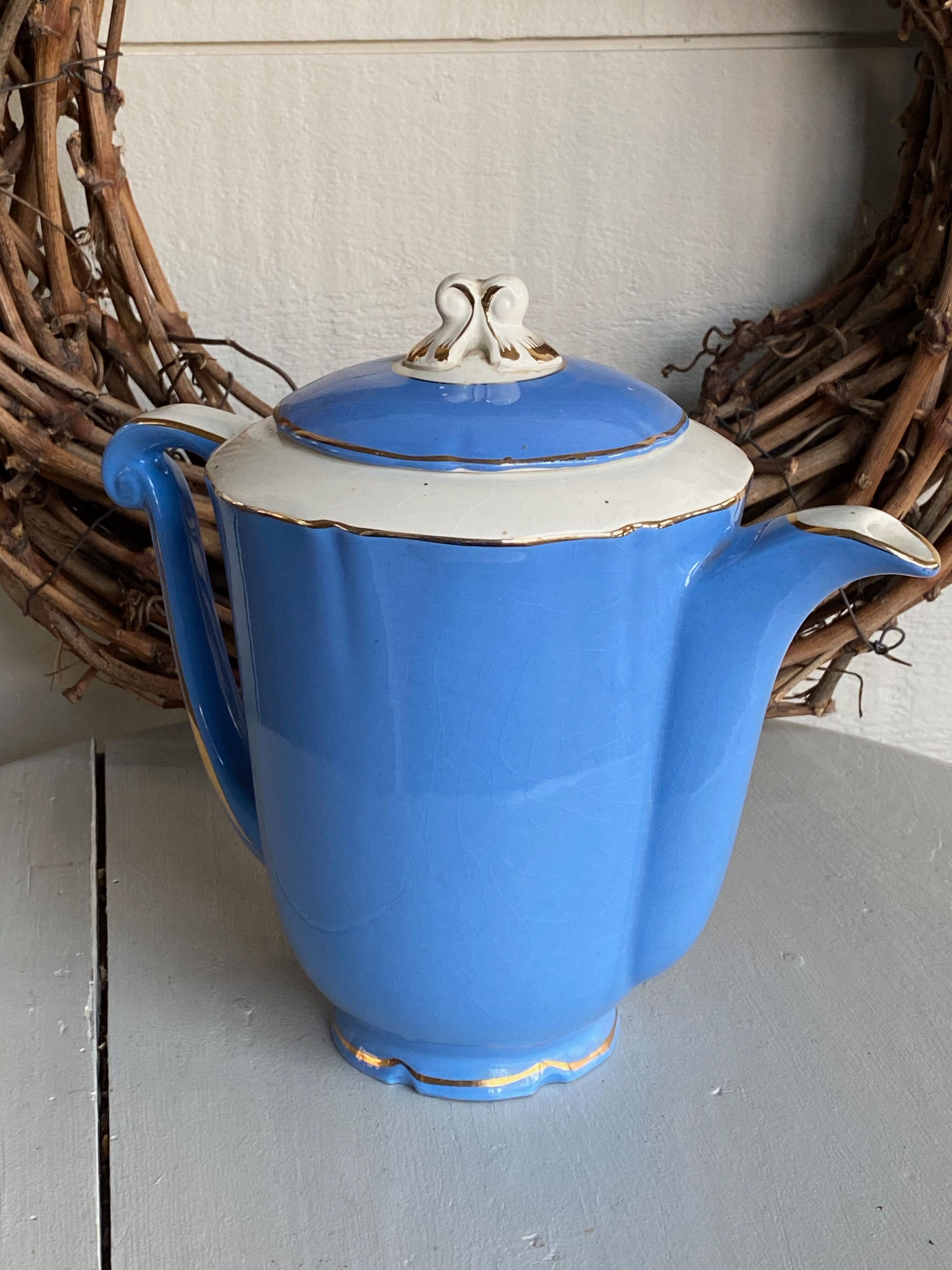 Blue coffee maker St Amand