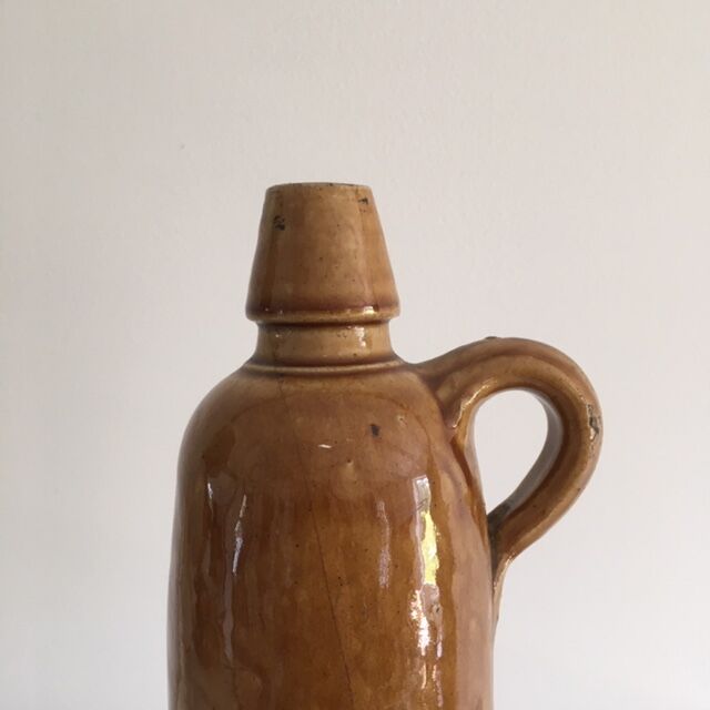 Glazed stoneware soliflore bottle