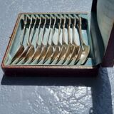 Box of 12 small silver spoons