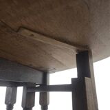 Vintage wooden table (foldable) / drop-leaf table / console