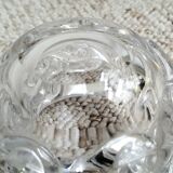 Baccarat crystal ashtray floral pattern - vintage 60s