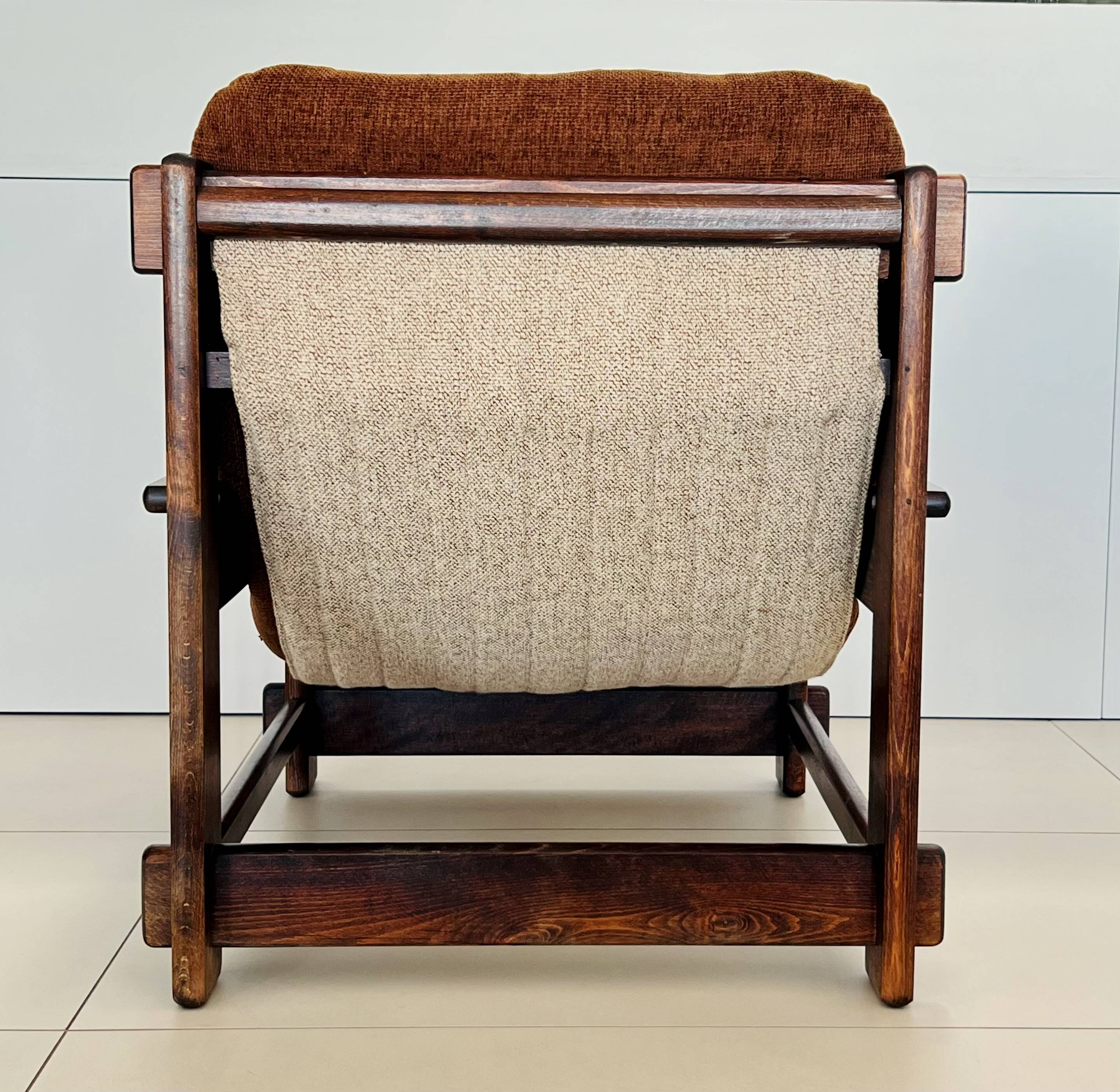 Scandinavian oak armchair, 1960s