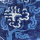 Small handmade old Chinese carpet 70x131 cm