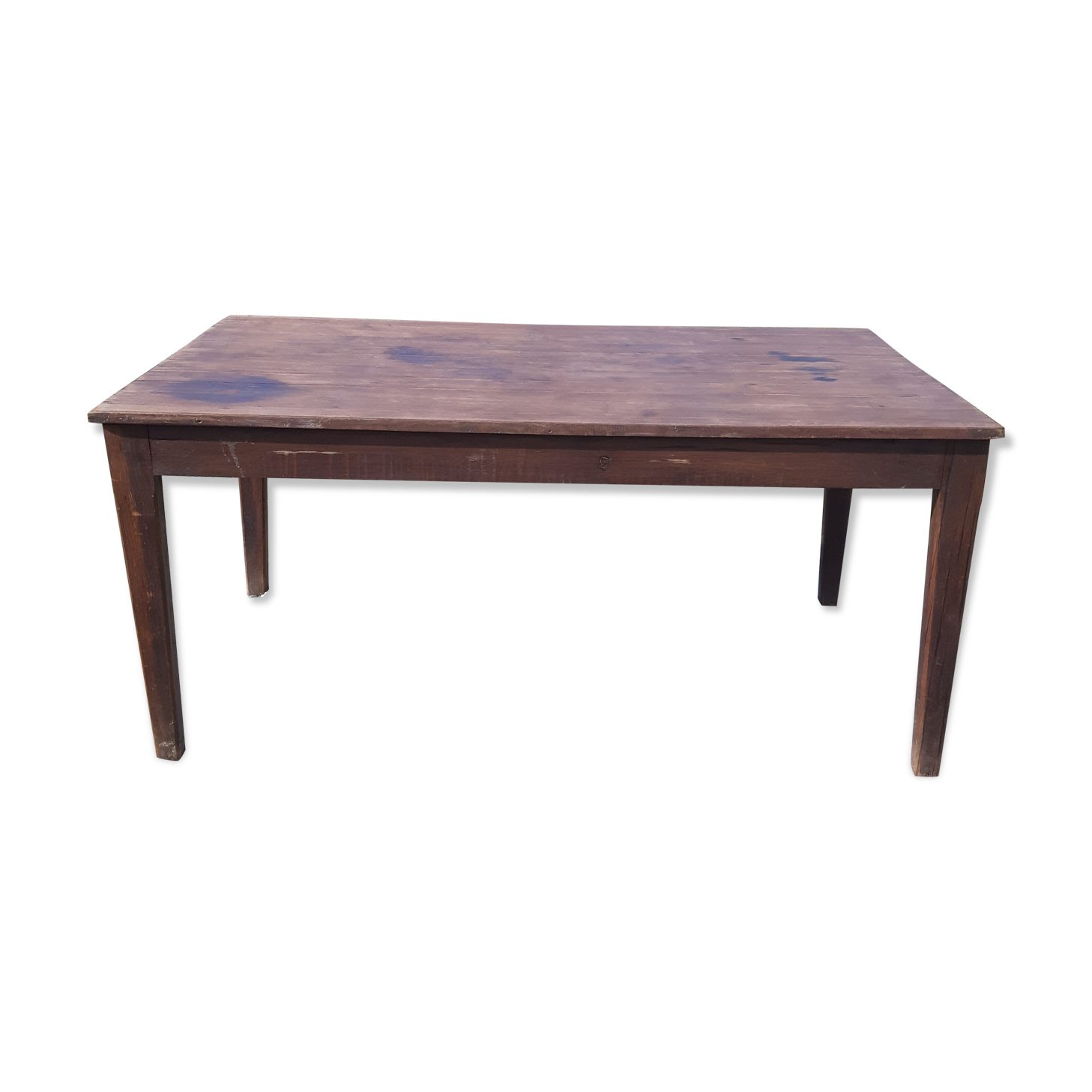 Oak farmhouse table with 2 extensions