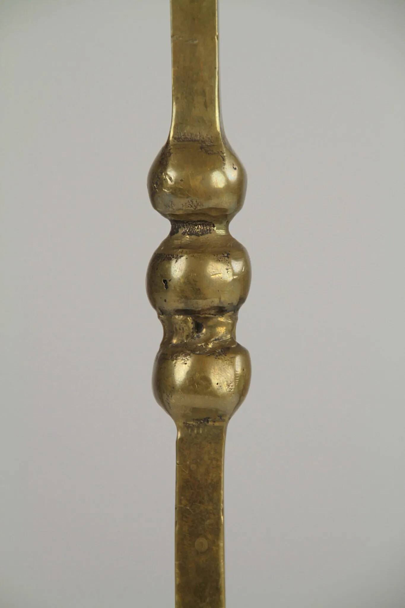 Brass Candlestick — Art Deco / Modernist Style, Belgium, circa 1920s–1940s